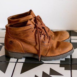 Vintage Timberland Lace Up Leather Boots